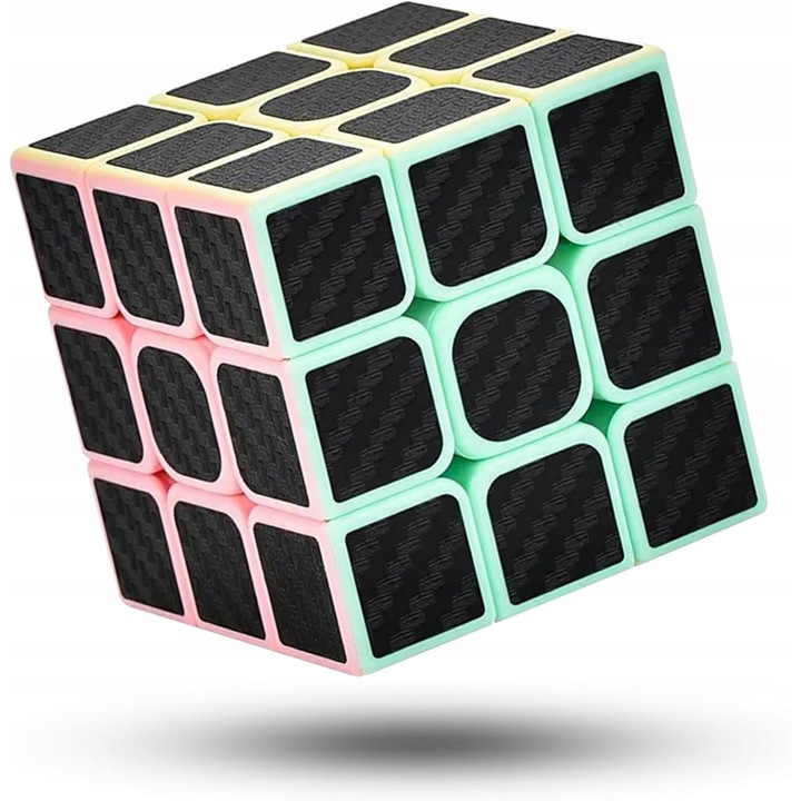 Mágikus kocka 3x3, 5x5cm, élénk színek, kognitív képességek fejlesztésére