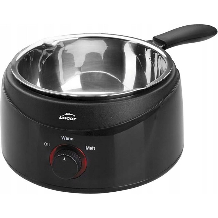Oala Lacor Bain Marie pentru topit ciocolata, 50 W, negru