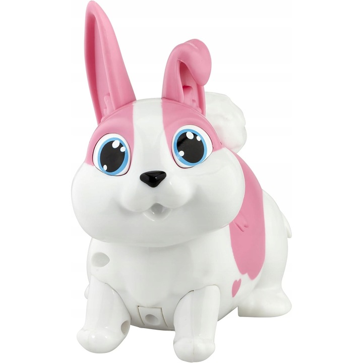 Iepuras interactiv, efecte luminoase si sonore, roz, 24,2cm, pentru copii de la 5 ani