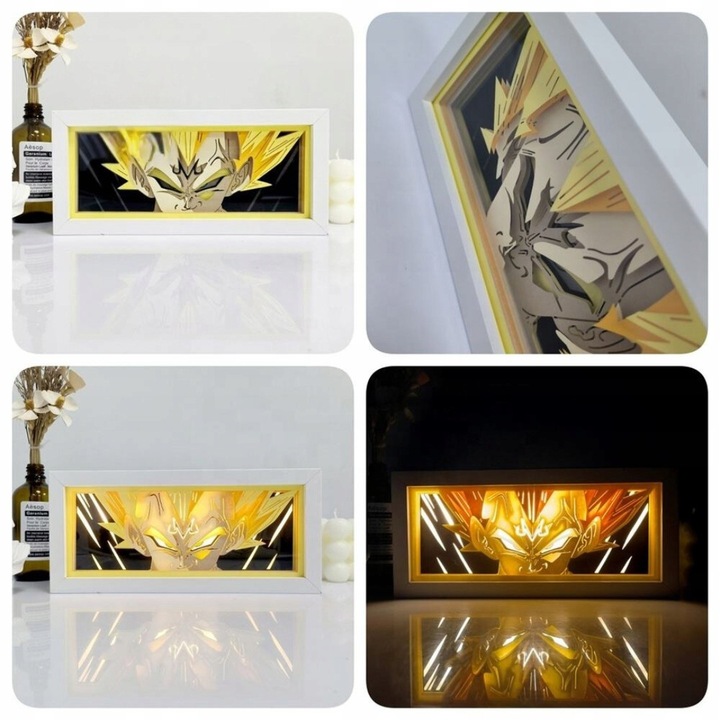 Lampa 3D, efect de umbra, dimensiuni 21x9,5x5,3 cm