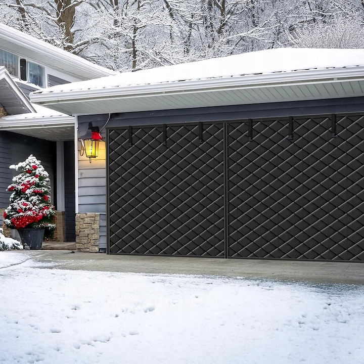 Usa garaj magnetic, 490x215cm, izolata termic, rezistenta la vant si apa