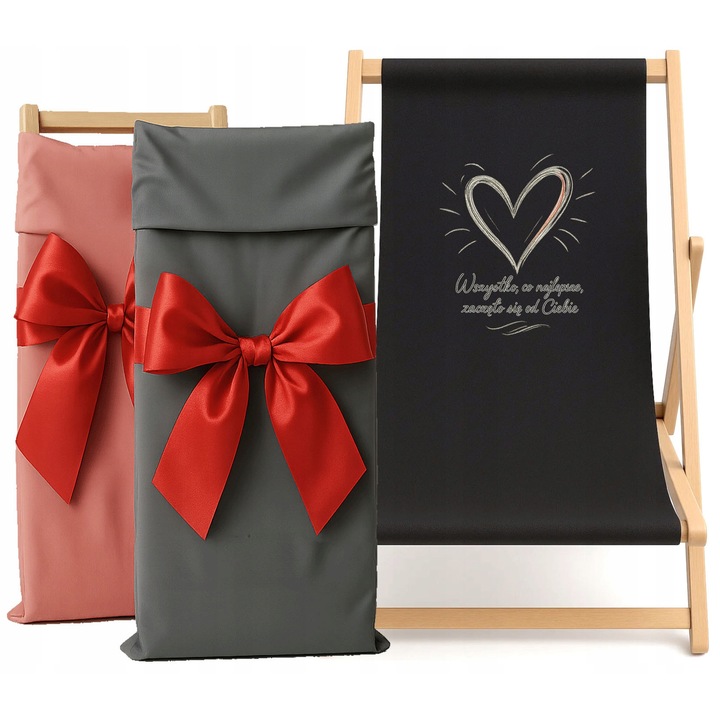 Sezlong personalizat cu suport, cadou pentru mama, material waterproof, 120kg, 70x100cm, culoare pudra roz sau otel