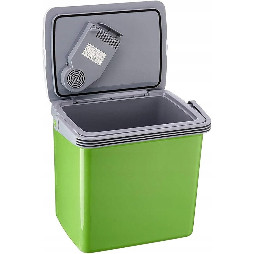 Frigider 28L, verde/alb, 4,5 ore autonomie, nivel de zgomot 35 db
