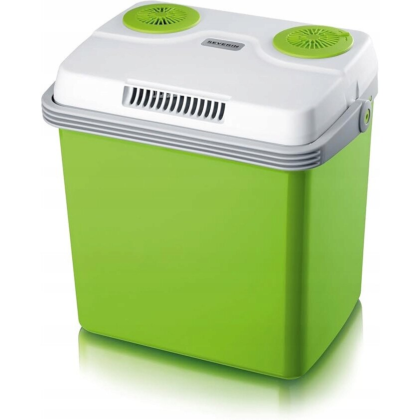 Frigider 28L, verde/alb, 4,5 ore autonomie, nivel de zgomot 35 db