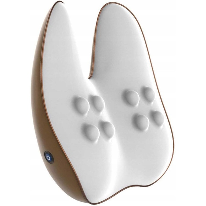 Шиацу масажор за врат и гръб, с топлина, 8 масажни глави, черен, електрически