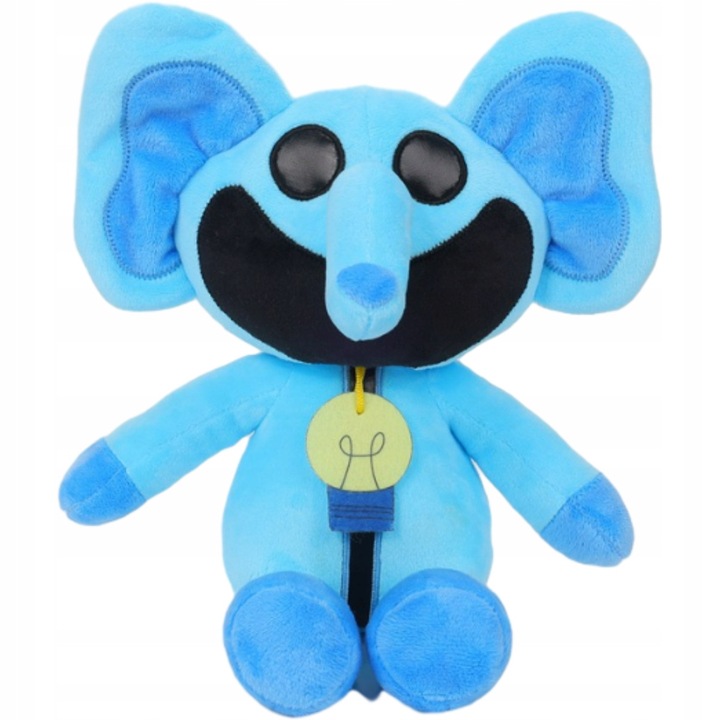 Jucarie de plus Bubba Bubbaphant, 28cm, albastru, set cu personaje din filmul „Zambetele animalelor”