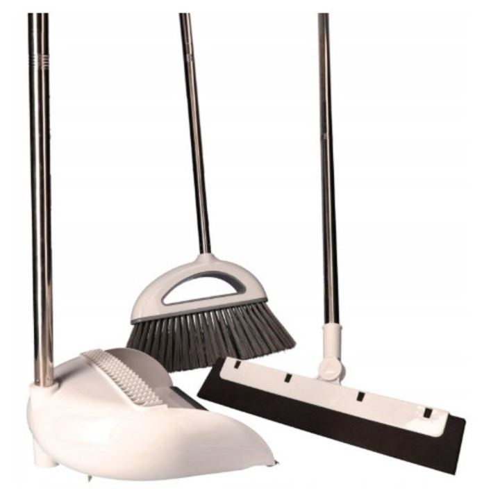 Zestaw de curatare 3w1, miotla, sufla, stergator de apa, ergonomic, material durabil, usor