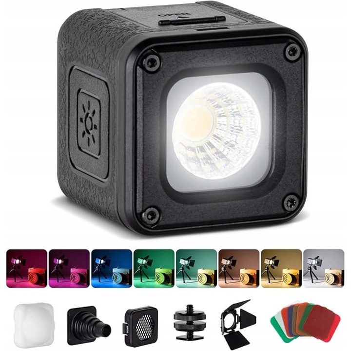 Комплект 3 мини LED видео лампи SmallRig, водоустойчиви, 5600K, CRI95, компактни размери