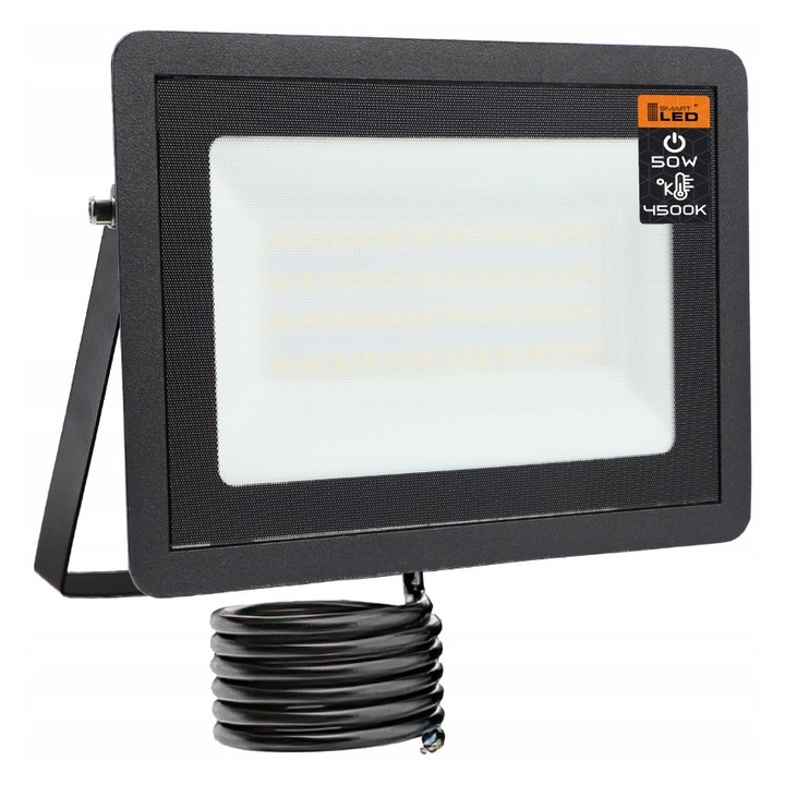 Proiector LED 50W, 4000K, 4500 lm, IP65, 205x145x30mm, set de 2 bucati