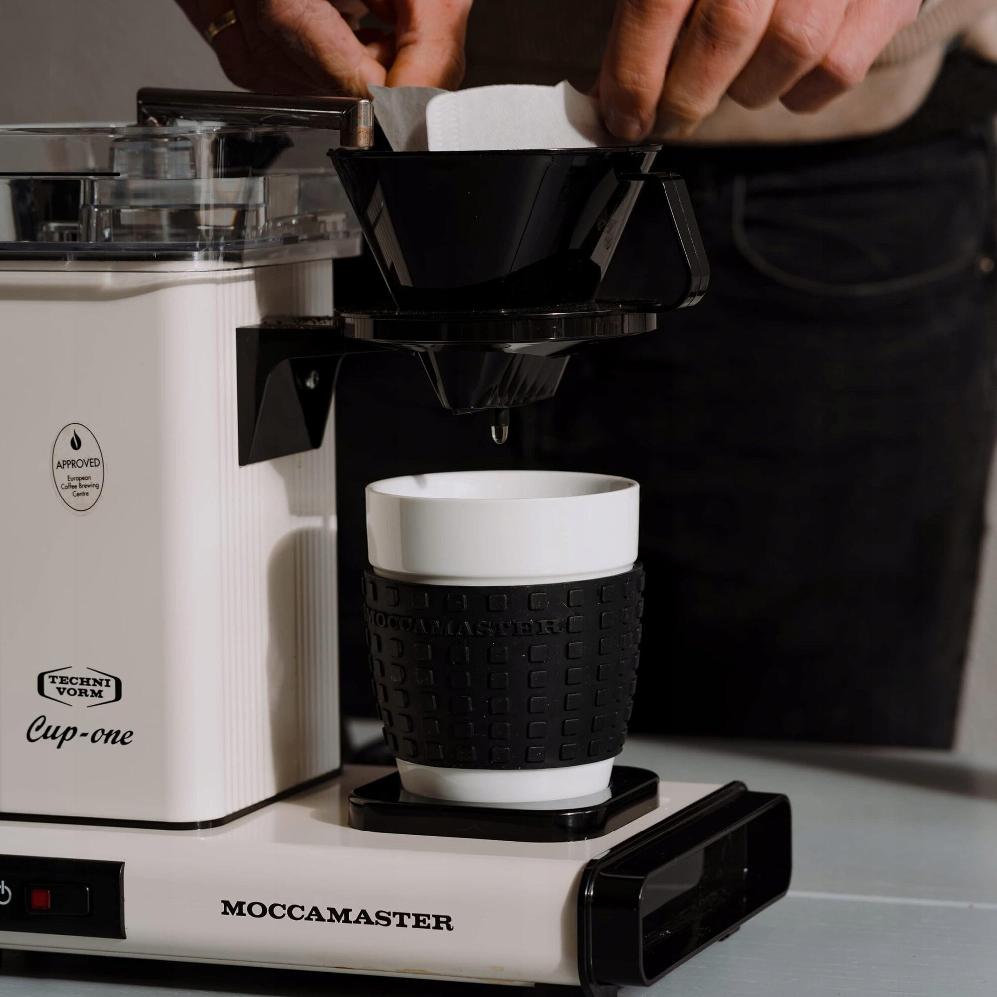 Cafetiera Moccamaster, crem, 300 ml, 26x17x30cm