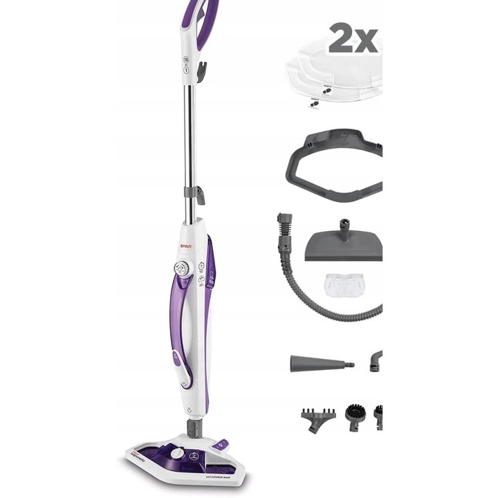 Mop cu aburi 1500W, 0.3L, portabil, dezinfectie, reglaj