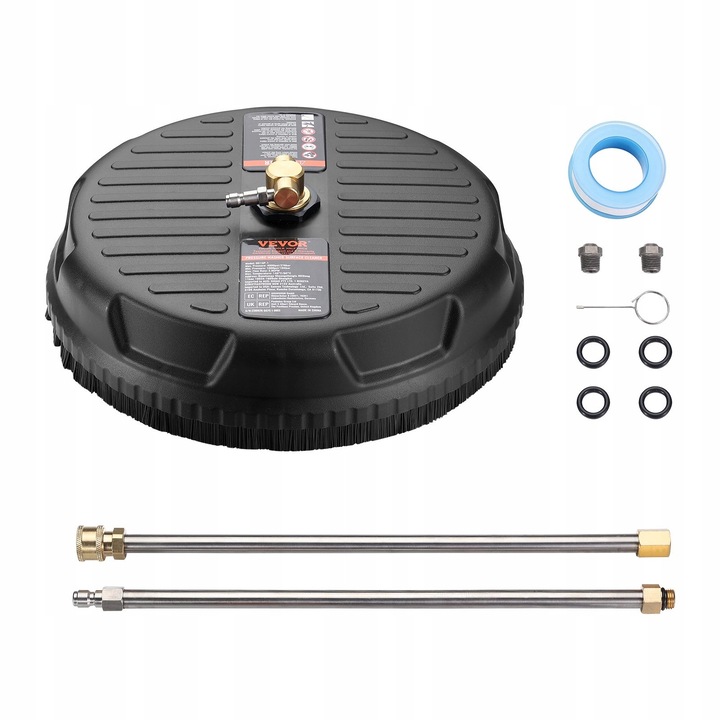 Водоструйка Vevor, 4000 PSI, 3,7 л/мин, двойна дюза, 380 мм, тегло 1,9 кг