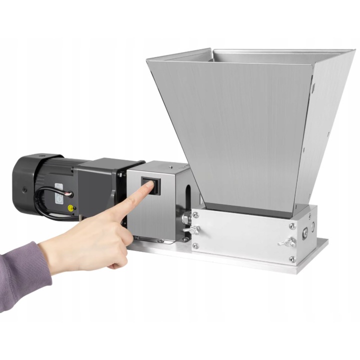 Moara electrica pentru cereale, 60W, capacitate 4L, inox, 49x15,3x28,4cm