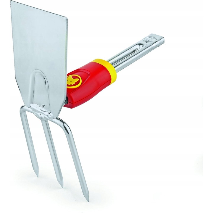 Mini dupla kapa, 7 cm, szénacél, piros-ezüst, 30x8x20 cm