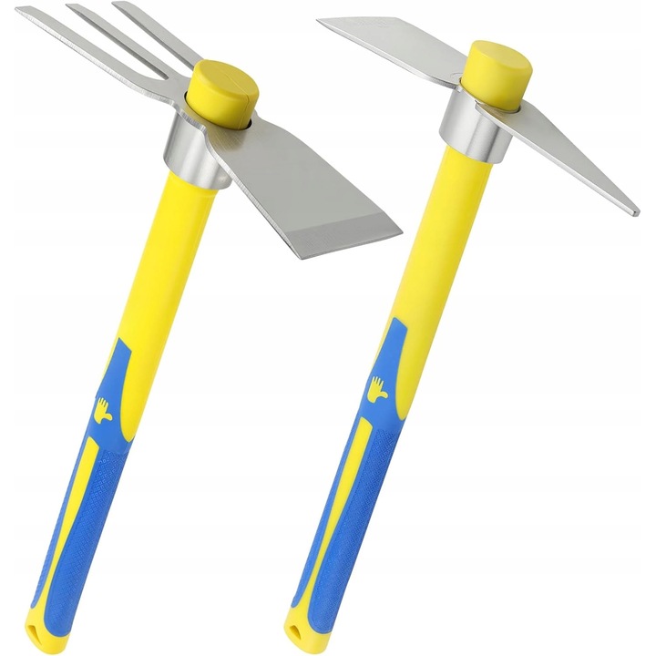 Kerti kapa, 4052NB modell, 33,5cm, 8cm, epoxi acél, kőrisfa, kék, 2 db