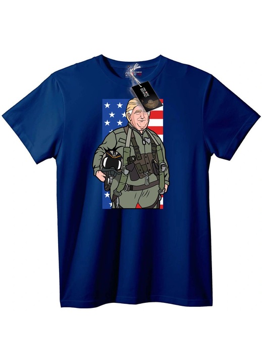 Tricou Erou Patriotic Militar, Bleumarin