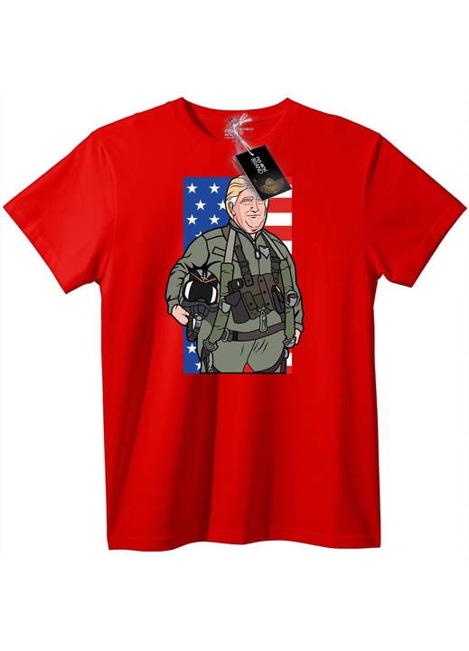 Tricou Erou Patriotic Militar, Rosu
