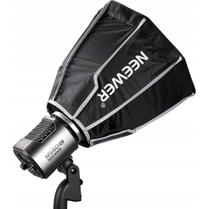 Softbox Neewer, 50cm, montaj Bowens, material rip-stop, usor de transportat