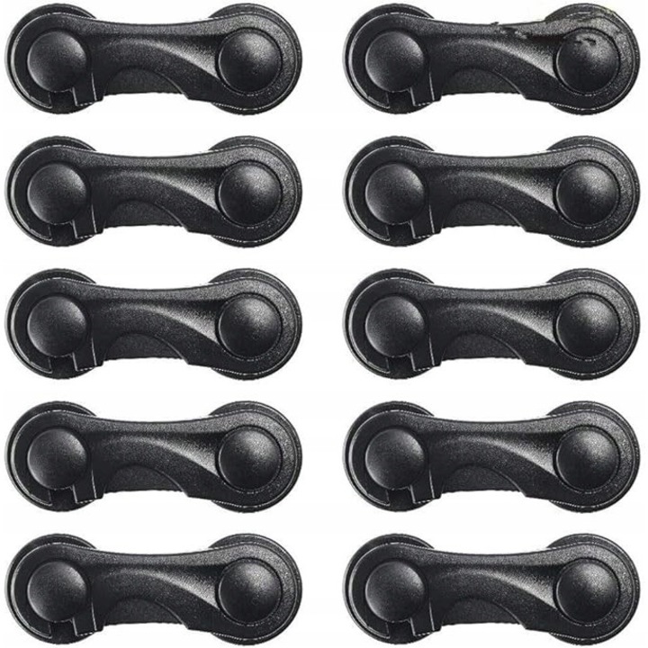 Set 10 BUCATI PROTECTIE AUTOADEZIVA PENTRU MOBILIER NEAGRA