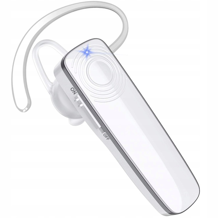 Casti Wireless New Bee, ultraleghe, Bluetooth, 10g, 360° suport ureche, 10 ore muzica, 12 ore apeluri