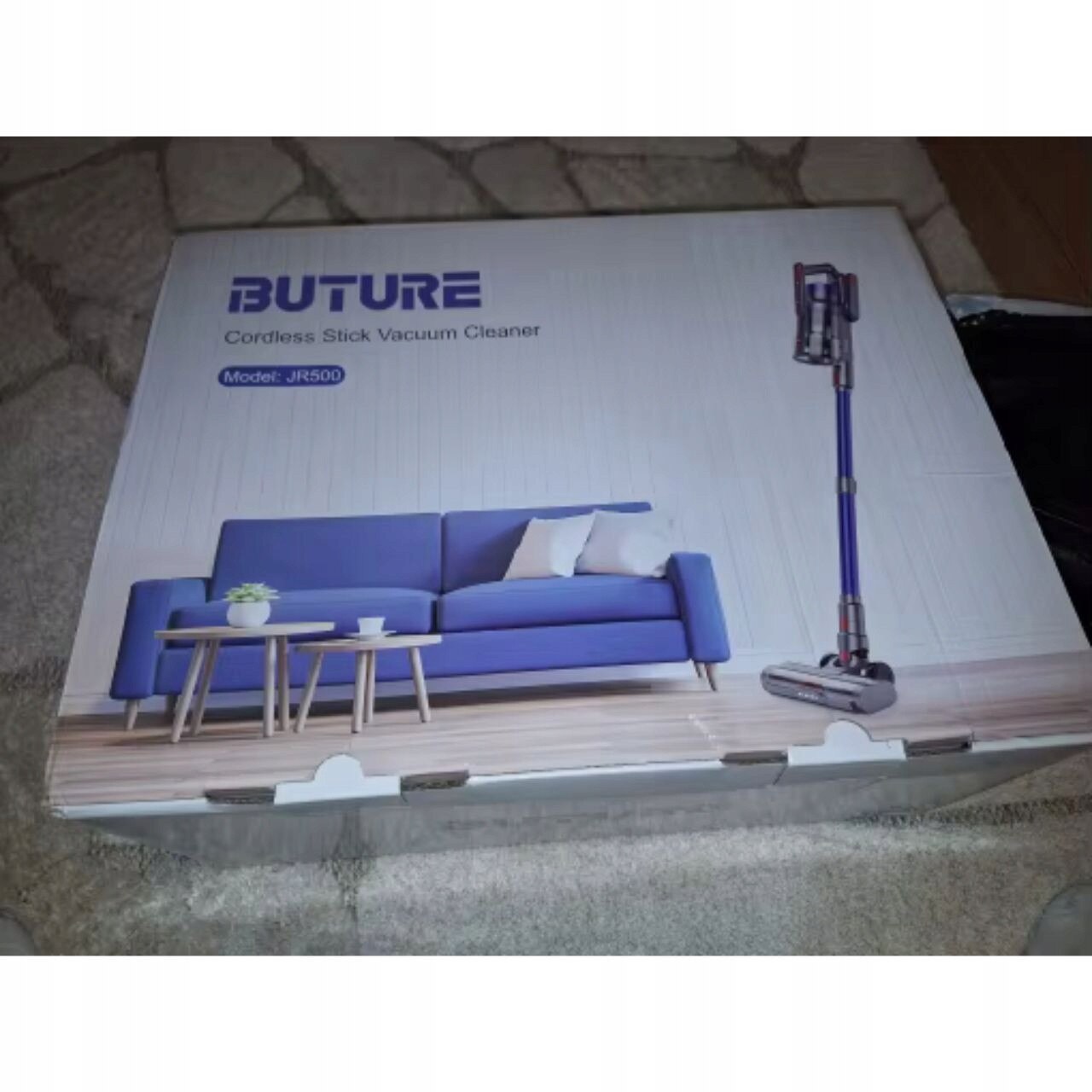 Aspirator vertical fara fir Buture JR500, 450W, 36kPa, 3 trepte, 55 minute autonomie, 1,2L, cu iluminare LED