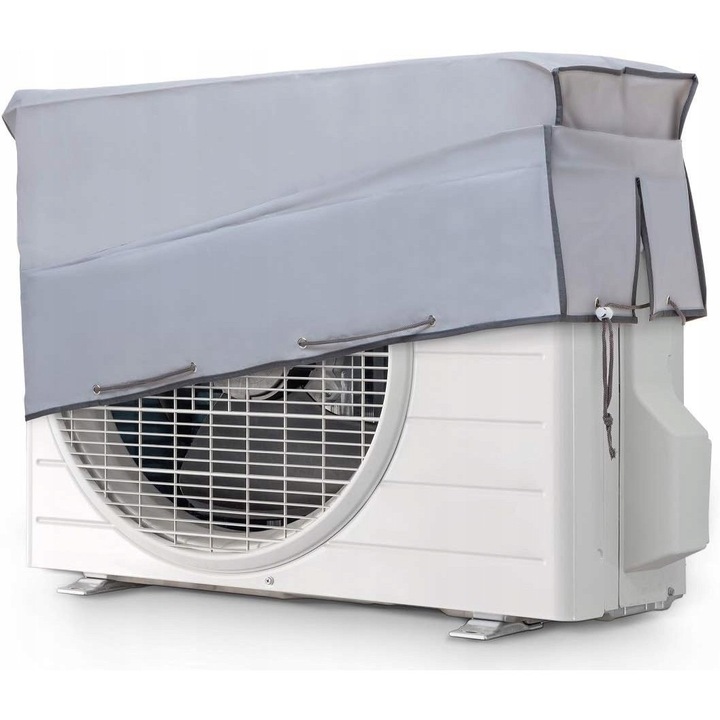 Husa pentru aer conditionat, 90x55x30cm, material rezistent la UV, protectie impotriva intemperiilor