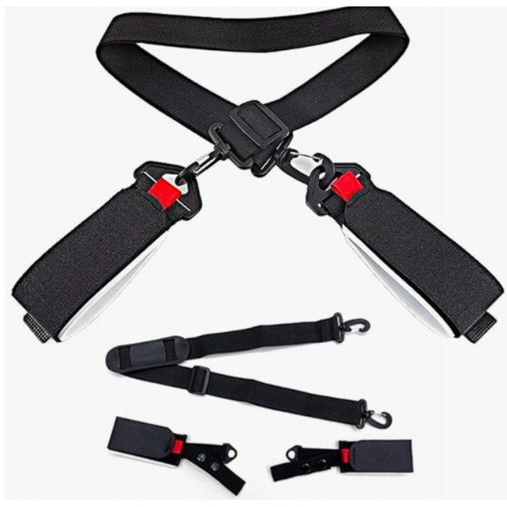 Pasca pentru transport narilor si schiurilor, antiderapant, material nylon, dimensiune universala