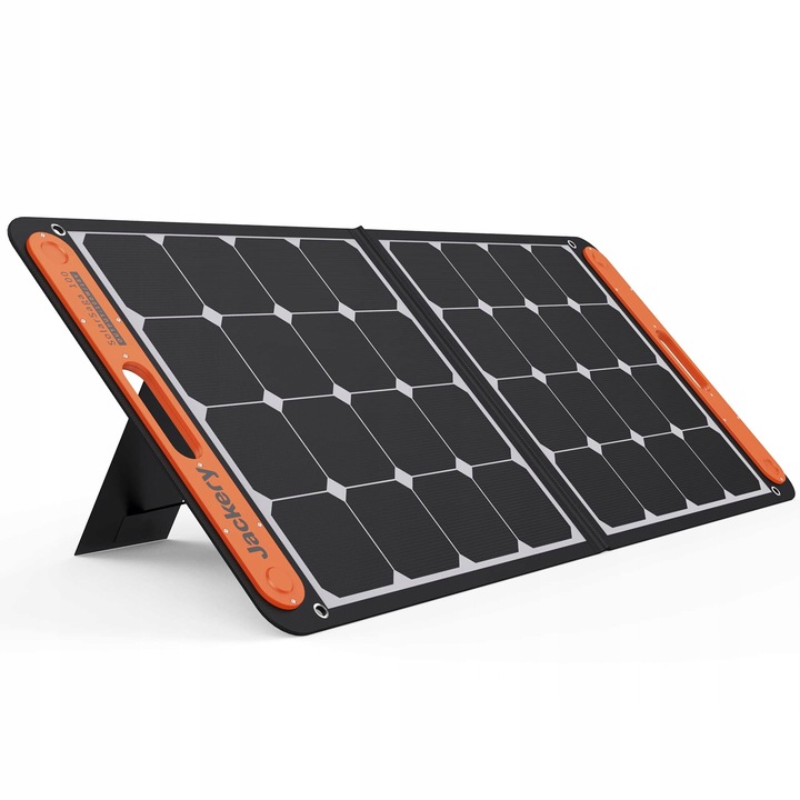 Panou solar Jackery Solar Saga 100W, 2 x USB, negru+portocaliu, 61x53,5x3,5cm