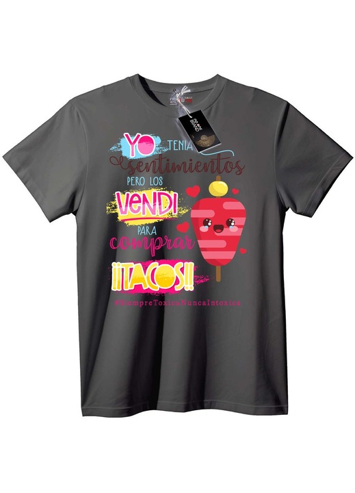 Tricou Iubitor de Taco, Gri