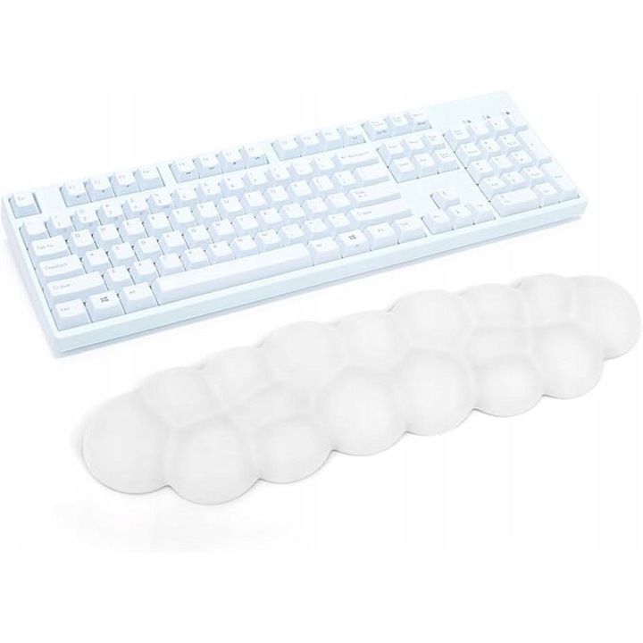 Csuklótámasz, Elzo, 38x9,5cm, felhő design, memóriahab, csúszásmentes