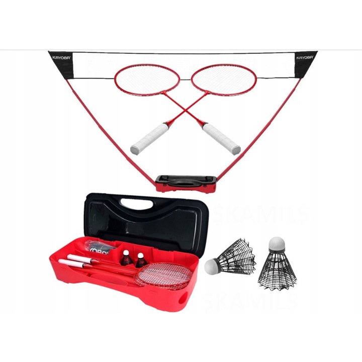 Kayoba tollaslabda szett ütőkkel, labdákkal, hálóval és táskával, 72x31x16cm