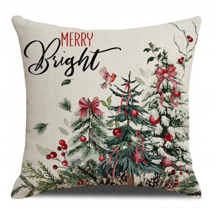 Fata de perna Ecarla, 45x45 cm, poliester, cu fermoar