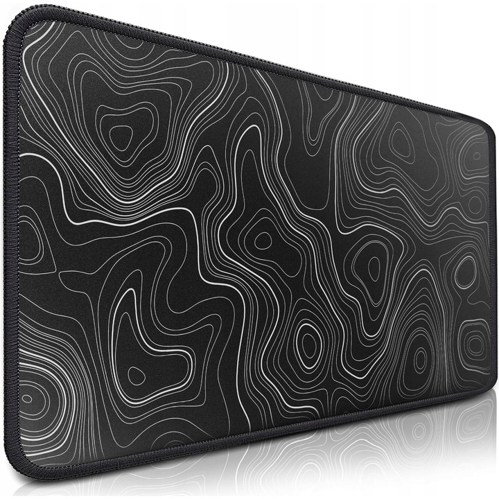 Mousepad XXL Sidorenko, antiderapant, 900x400x5mm, negru