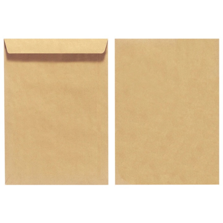 Set de 10 plicuri B4 250 x 353 mm, Herlitz, Maro, 100 g/m2