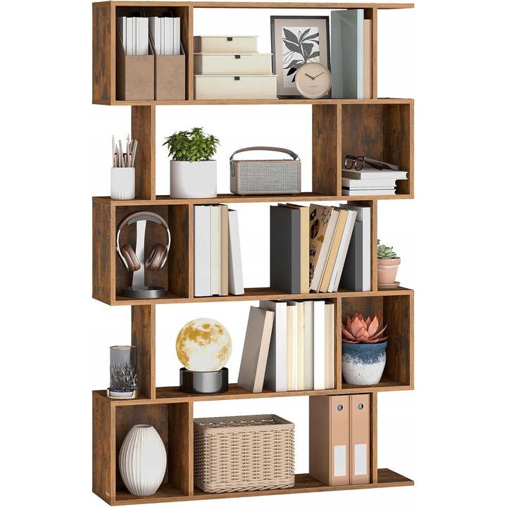 Рафт Vasagle, винтидж бронз, 5 нива, 90x24x159см