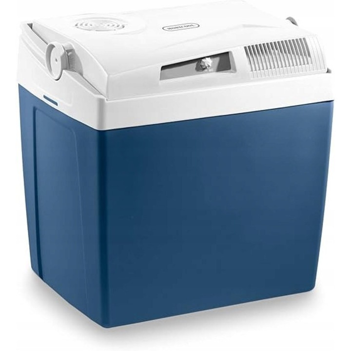 Cutie frigorifica portabila 23L, albastra, cu ventilator dublu