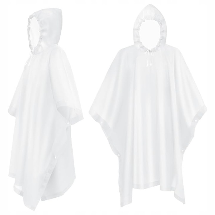 Poncho impermeabil cu gluga, unisex, nylon, 128x100cm