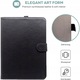 Husa tableta ProCase, 19.1x26.7cm, piele sintetica, suport, neagra