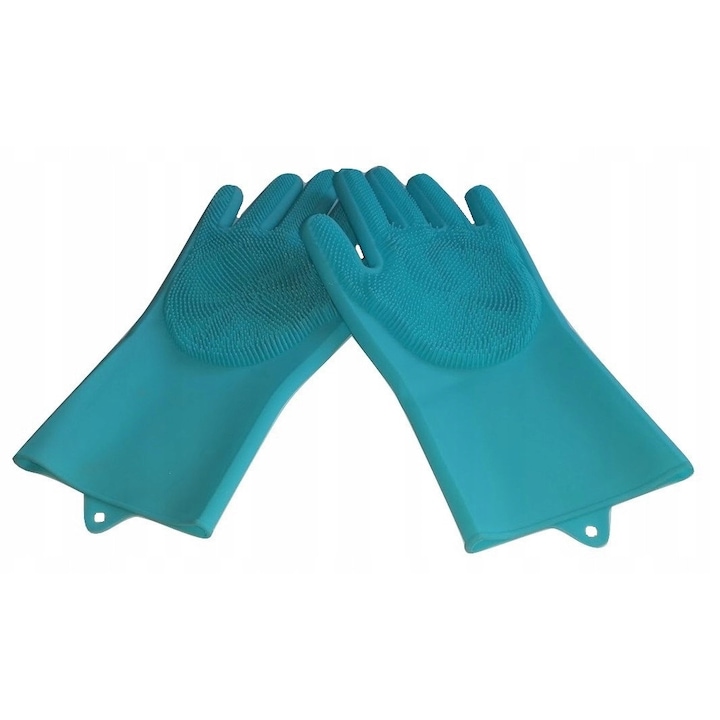 6 darabos szilikon sütőkesztyű készlet, hőálló, csúszásmentes, zöld, különböző méretek
