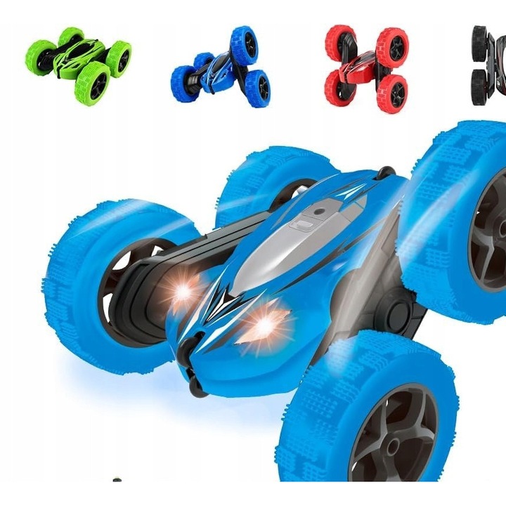 Masinuta RC 4x4, albastra, 360°, 15 km/h, USB, pentru copii