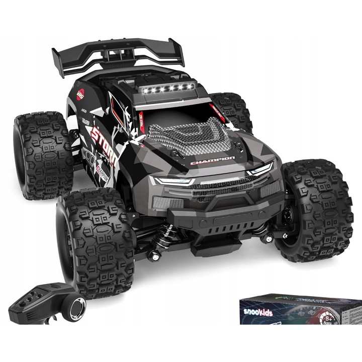 RC terepjáró autó 1:18, 4WD, 40 km/h, 2 akkumulátor, fekete-kék