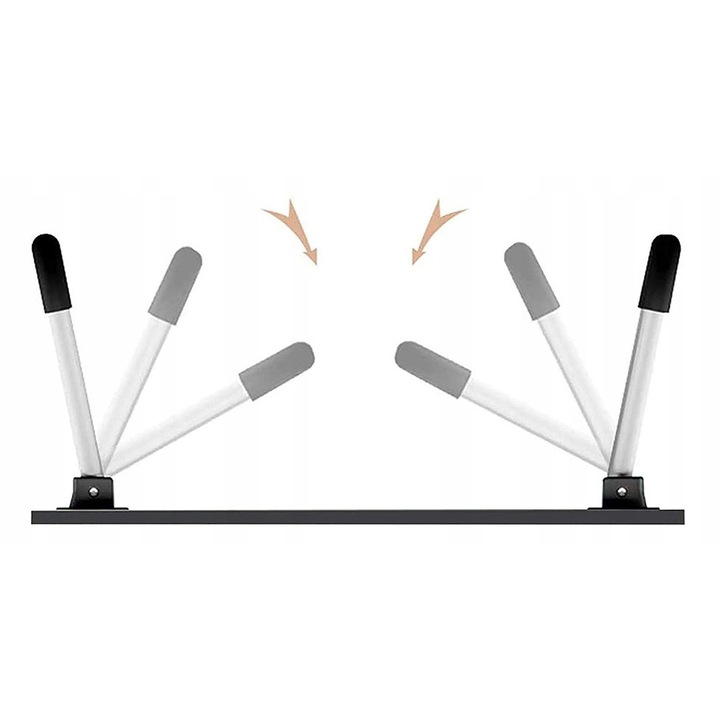 Сгъваема маса за лаптоп, dab, 60x40x28cm, с неплъзгащи се крачета