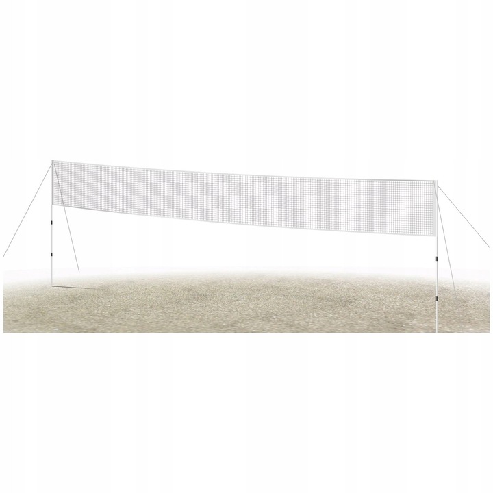 Plasa badminton si volei set, Master, 10x0,9m, neagra, cu stalpi de 257cm