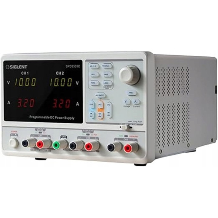 Sursa de alimentare programabila Siglent SPD3000C, 3 canale, 30V/3A, monitor LED