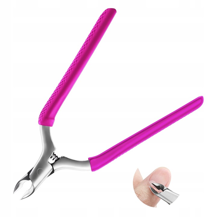 Cazki profesionale pentru cuticule, inox, maner antiderapant, 20cm