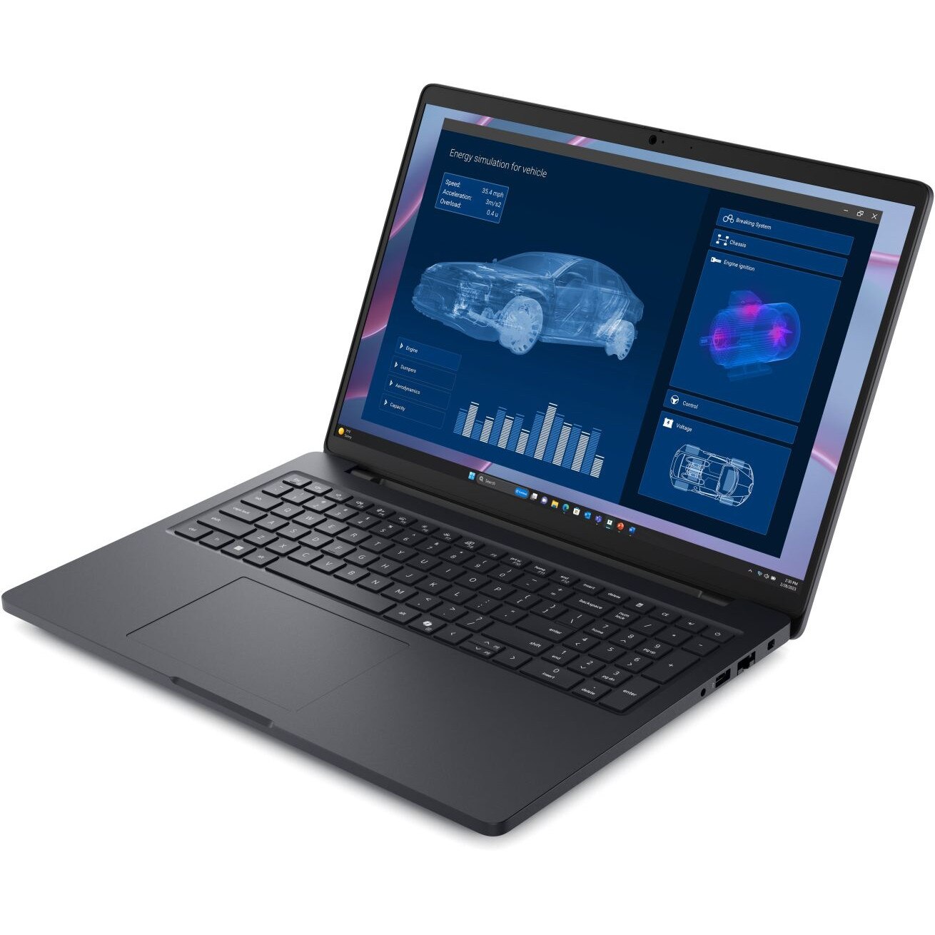 Laptop Dell Pro Max 16, 16", AMD Ryzen AI Pro 300, 16GB, SSD 256GB, Negru