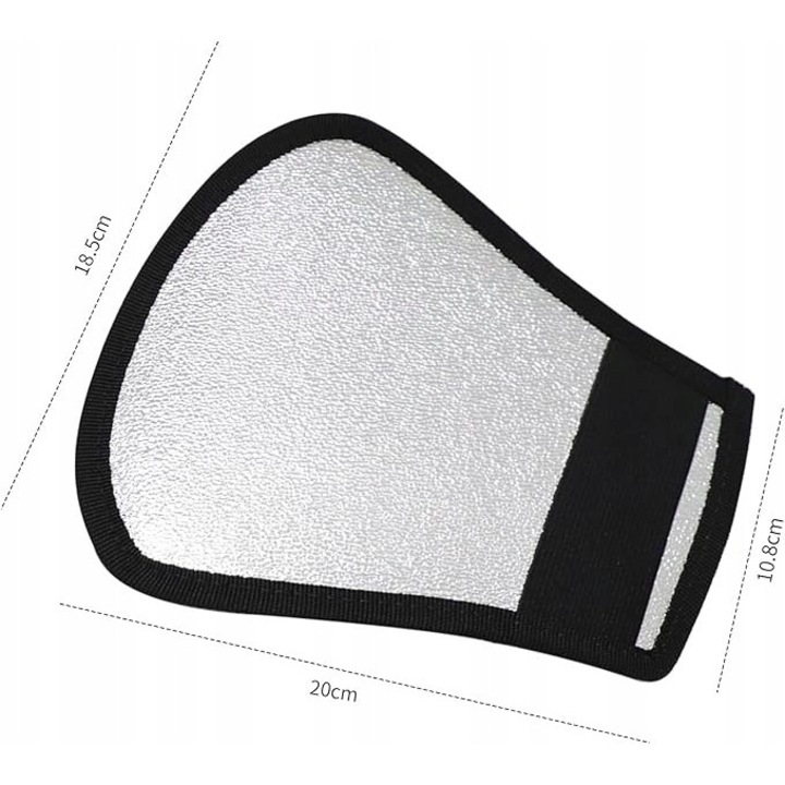 Difuzor softbox argintiu-alb pentru lampa de blitz, dimensiuni compacte, utilizare universala, accesorii foto