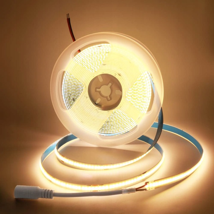 Benza LED 5m, 1600 diode, 3000K, dimabila, fara puncte de lumina, IP20