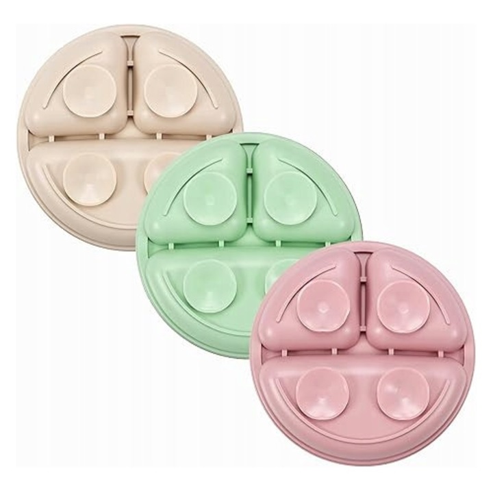 GALAX 3 darabos csúszásgátló szilikon készlet, többszínű, babáknak