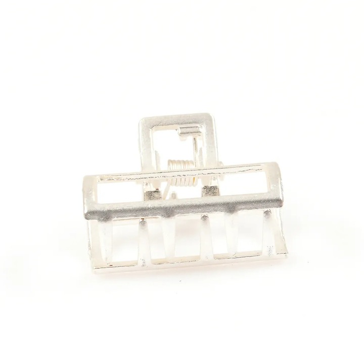 Cleste par transparent alb cu finisaj mat